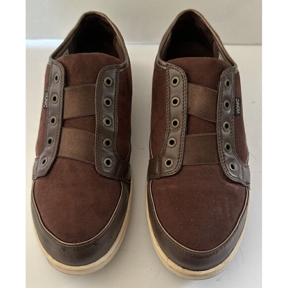 VIONIC Shoes Womens Brown Marina Size US 8 No‎ Tie Slip On Elastic Leather - Picture 1 of 6